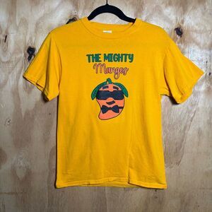 Vintage The Mighty Mangos 100% Cotton Yellow T-Shirt Sz S